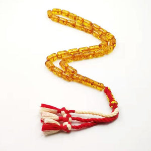 Resin Tasbih 33 Beads Man's Resin Muslim rosary Cotton tassel Islam Fashion bracelet Arabic Misbaha - Bashatasbih