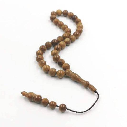 8mm Natural cuka wood Tasbih 33-45-66-99beads - Bashatasbih