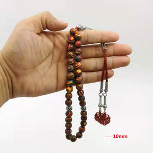 Red Malachite tasbih 33prayer beads Special Rosary Muslim Accessories Eid Ramafan gfit high quality jewelry bracelet Misbaha - Bashatasbih
