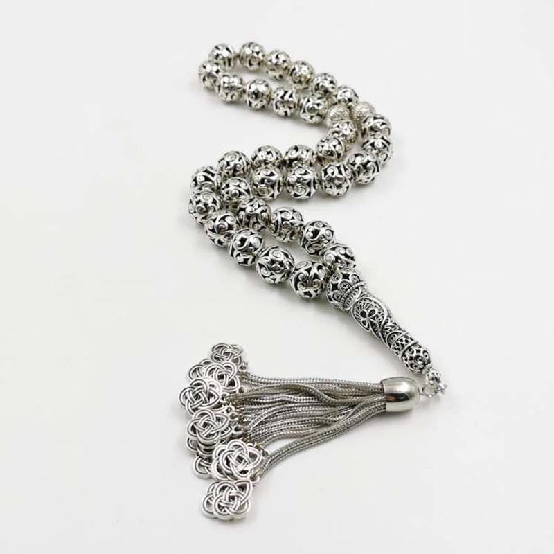 2020 Big Tasbih special gift RAMADAN arab fashion bracelet Misbaha high quality islamic New Metal tassels Muslim jewelry rosary - Bashatasbih