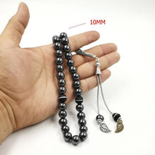 Natural stone Hematite Tasbih tassel agatee and Hematite prayer beads 33 66 99beads stone Rosary - Bashatasbih تحميل الصورة في عارض المعرض
