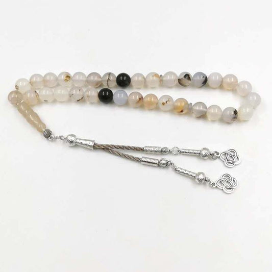 Men Tasbih Natural agate stone 33 66 99beads muslim jewelry rosary Saudi arabia fashion misbaha Man's prayer beads bracelets - Bashatasbih