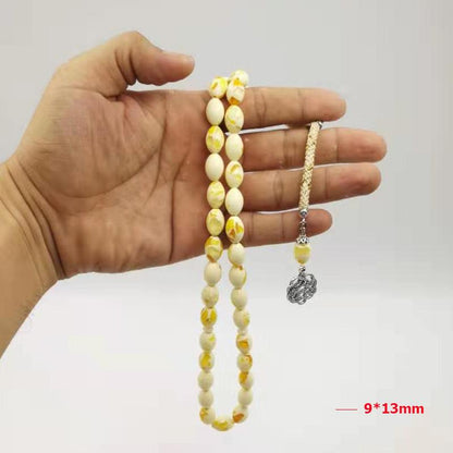 Man's tasbih 33 45 66 99 beads Resin bracelet Gift for muslim special Trabzon tassel Man's islamic bracelet Misbaha - Bashatasbih