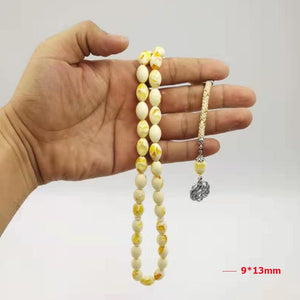 Man's tasbih 33 45 66 99 beads Resin bracelet Gift for muslim special Trabzon tassel Man's islamic bracelet Misbaha - Bashatasbih