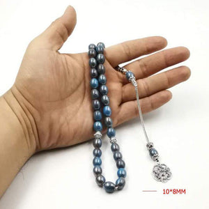 turkish design Ceramics Tasbih 33 Beads 2019 new style tesbih Metal tassels March 8 Gift Islam bracelets Muslim Gift rosary - Bashatasbih