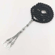 99 Natural Lava beads Tasbih Volcanic stone - Bashatasbih تحميل الصورة في عارض المعرض
