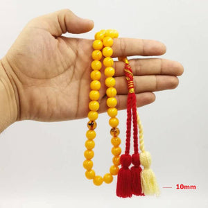 Real insect Rosary 33 66 99 Ambers Man's Tesbih Misbaha Prayer Beads Muslim Rosary back to the future Hand Made tassels Rosary - Bashatasbih