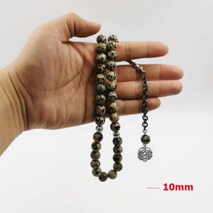 Natural BALMATINE JAPER Stone tasbih Muslim Bracelets Man's misbaha Gift prayer beads islam Jewelry Saudi Fashion Accessories - Bashatasbih