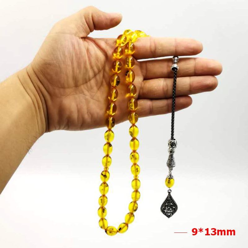 Golden insect Tasbih Islam Rosary 33 beads Luxury bracelet Eid gift For Muslim prayer beads Man's Misbaha insect Gold Bracelets - Bashatasbih