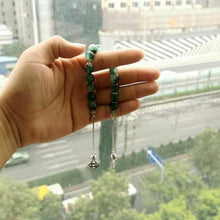 سبحة / سوا حجر يشم اخضر طبيعي تحميل الصورة في عارض المعرض
