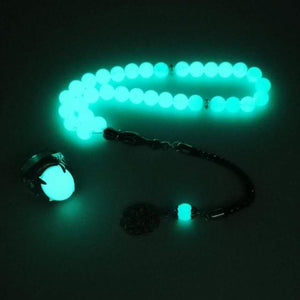 Tasbih Luminous stone rosary and luminous ring - Bashatasbih