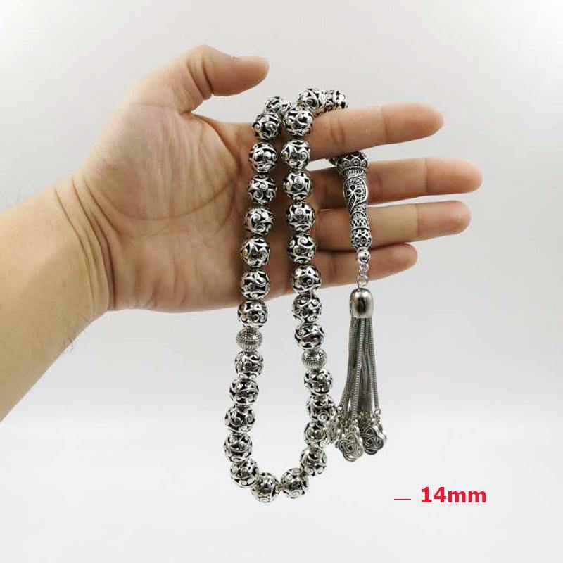 2020 Big Tasbih special gift RAMADAN arab fashion bracelet Misbaha high quality islamic New Metal tassels Muslim jewelry rosary - Bashatasbih