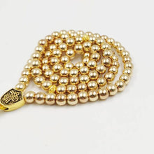 Gold Hematite 99 Beads Muslim bracelet 2020 Islamic fashion gift for Adha&#39;s Eid - Bashatasbih تحميل الصورة في عارض المعرض

