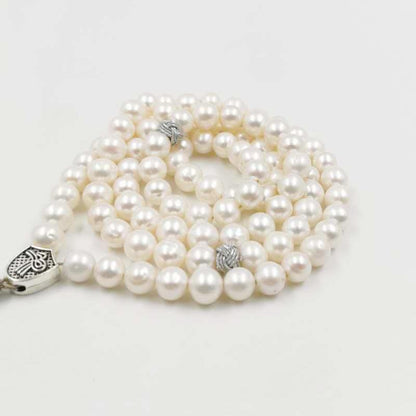 Natural Pearl Tasbih 99 Beads Muslim jewelry - Bashatasbih
