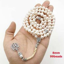 Natural Pearl Tasbih 99 Beads Muslim jewelry - Bashatasbih تحميل الصورة في عارض المعرض
