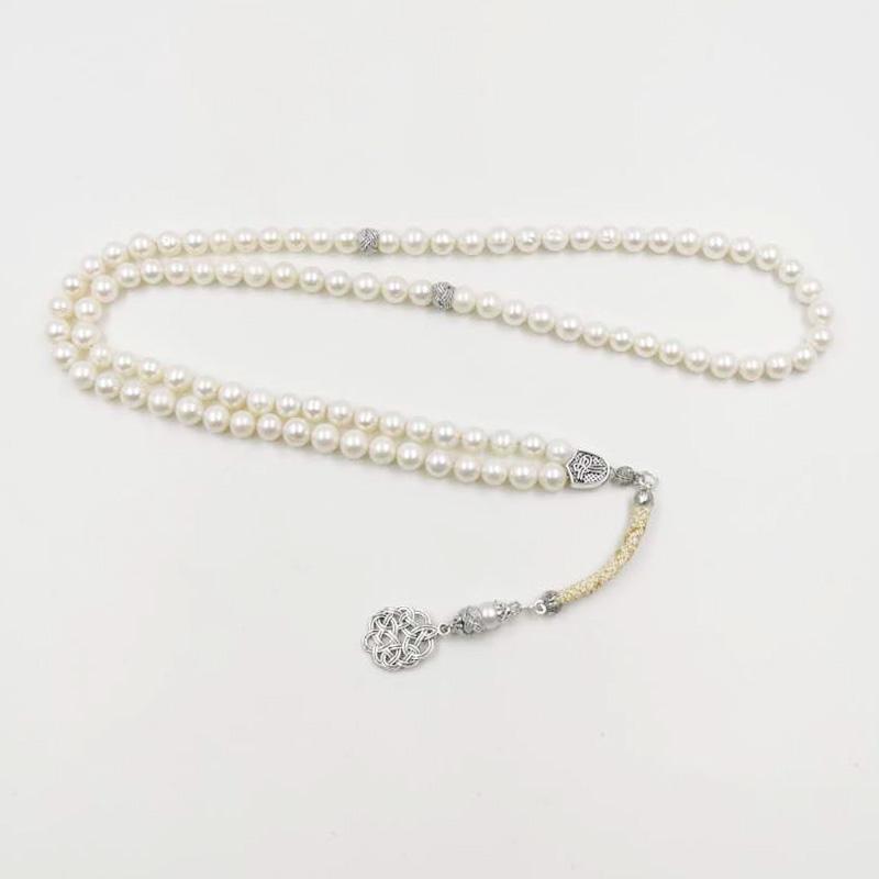 Natural Pearl Tasbih 99 Beads Muslim jewelry - Bashatasbih