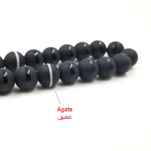 Crystal Tasbih and agates tassel Popular style Black Crystal Muslim prayer beads 33 66 99Misbaha beads Islam Rosary Islamic gift - Bashatasbih