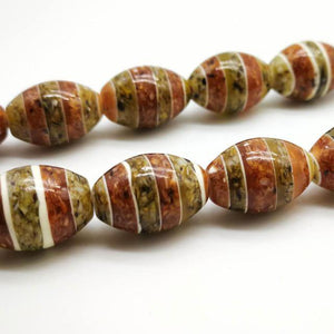 Muslim Natural Shell Tasbih  Yellow and Green Misbaha Hand-drawn pattern Islamic 33 beads Prayer Bracelets - Bashatasbih