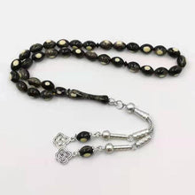 Black Resin Tasbih man&#39;s bracelet 33 prayerbeads islamic gift for man fashion rosary Kuwait masbaha New design Misbaha Rosary - Bashatasbih تحميل الصورة في عارض المعرض
