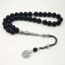 Onxy 33 Tasbih Man&#39;s Black agate bracelets Gift Eid misbaha accessories prayer beads 33 66 99beads Jewelry - Bashatasbih تحميل الصورة في عارض المعرض
