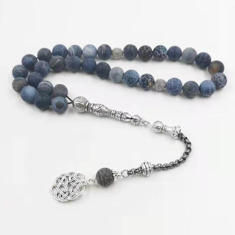 Tasbih Natural agate stone 33 66 99 prayer beads - Bashatasbih