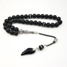 Crystal Tasbih and agates tassel Popular style Black Crystal Muslim prayer beads 33 66 99Misbaha beads Islam Rosary Islamic gift - Bashatasbih تحميل الصورة في عارض المعرض
