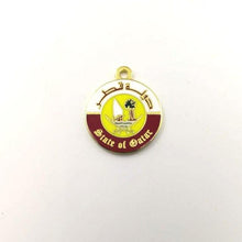 Qatar logo Badge Gold pendant Arabian countries Tasbih tassels High quality Gold double sided Muslim prayer beads Tassel - Bashatasbih تحميل الصورة في عارض المعرض
