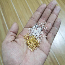 200pcs DIY Rings Making Tasbih Gold Silver Color Split Rings Connectors For Bracelet Jewelry Making Supplies DIY - Bashatasbih تحميل الصورة في عارض المعرض
