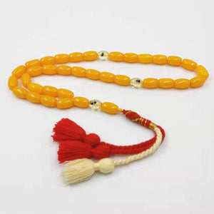 Resin tasbih with Real insect beads 33 45 51 66 99 Man's Misbaha Prayer Beads Muslim Rosary Hand Made Turkey tassels Rosary - Bashatasbih