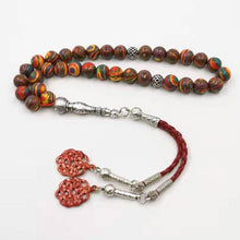 Red Malachite tasbih 33prayer beads Special Rosary Muslim Accessories Eid Ramafan gfit high quality jewelry bracelet Misbaha - Bashatasbih تحميل الصورة في عارض المعرض
