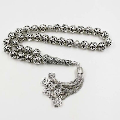 2020 Big Tasbih special gift RAMADAN arab fashion bracelet Misbaha high quality islamic New Metal tassels Muslim jewelry rosary - Bashatasbih