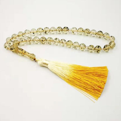 Resin tasbih Muslim Bracelets Islam Rosary special yellow tassel 33 45 66 99 prayer beads ALLA Misbaha - Bashatasbih