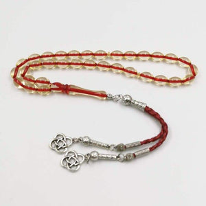 Transparent Resin Tasbih Islam Rosary Muslim red bracelet Eid gift 33 prayer beads Man Misbaha 2020 New Turkey Fashion Jewelry - Bashatasbih