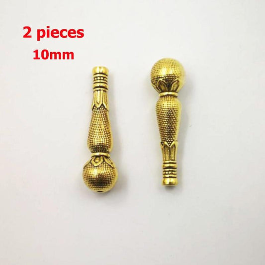 Gold 10mm EMAMU For Making prayer beads Tasbih minaret beads 10mm accessories Misbaha Metal fittings - Bashatasbih