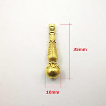 Gold 10mm EMAMU For Making prayer beads Tasbih minaret beads 10mm accessories Misbaha Metal fittings - Bashatasbih تحميل الصورة في عارض المعرض
